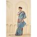 Picture of Bewitching Silk Cadet Blue Saree
