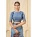 Picture of Bewitching Silk Cadet Blue Saree