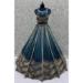 Picture of Resplendent Net Midnight Blue Lehenga Choli