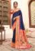 Picture of Graceful Silk Navy Blue Saree