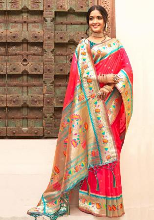 Picture of Magnificent Silk Hot Pink Saree