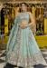Picture of Stunning Satin & Silk Dark Sea Green Lehenga Choli