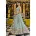 Picture of Stunning Satin & Silk Dark Sea Green Lehenga Choli
