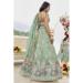 Picture of Stunning Satin & Silk Dark Sea Green Lehenga Choli