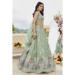 Picture of Stunning Satin & Silk Dark Sea Green Lehenga Choli