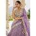 Picture of Bewitching Satin & Silk Plum Lehenga Choli