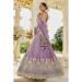 Picture of Bewitching Satin & Silk Plum Lehenga Choli