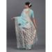 Picture of Pleasing Cotton & Linen Cadet Blue Saree