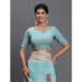Picture of Pleasing Cotton & Linen Cadet Blue Saree