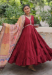 Picture of Exquisite Rayon Maroon Readymade Gown