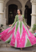 Picture of Exquisite Georgette Hot Pink Readymade Gown
