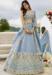 Picture of Satin & Silk & Organza Light Steel Blue Readymade Lehenga Choli