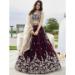 Picture of Satin & Silk & Organza Maroon Readymade Lehenga Choli