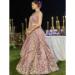 Picture of Satin & Silk & Organza Rosy Brown Readymade Lehenga Choli
