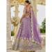 Picture of Amazing Satin & Silk Plum Readymade Lehenga Choli