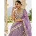 Picture of Amazing Satin & Silk Plum Readymade Lehenga Choli