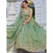 Picture of Satin & Silk Dark Sea Green Readymade Lehenga Choli