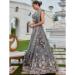 Picture of Satin & Silk Slate Grey Readymade Lehenga Choli