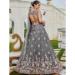 Picture of Satin & Silk Slate Grey Readymade Lehenga Choli