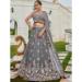 Picture of Satin & Silk Slate Grey Readymade Lehenga Choli