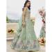 Picture of Satin & Silk Dark Sea Green Readymade Lehenga Choli