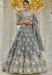 Picture of Satin & Silk Slate Grey Readymade Lehenga Choli