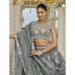 Picture of Satin & Silk Slate Grey Readymade Lehenga Choli