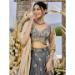 Picture of Satin & Silk Dark Slate Grey Readymade Lehenga Choli