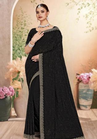 Picture of Taking Georgette Black Saree