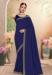Picture of Amazing Georgette Midnight Blue Saree