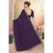 Picture of Delightful Georgette Purple Saree
