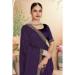 Picture of Delightful Georgette Purple Saree