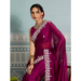 Picture of Bewitching Georgette & Silk Purple Saree