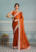 Picture of Gorgeous Georgette & Silk Chocolate Saree