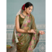Picture of Beauteous Georgette & Silk Dark Olive Green Saree