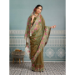 Picture of Beauteous Georgette & Silk Dark Olive Green Saree
