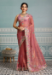 Picture of Alluring Georgette & Silk Pink Saree