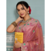 Picture of Alluring Georgette & Silk Pink Saree
