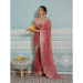Picture of Alluring Georgette & Silk Pink Saree