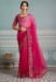 Picture of Graceful Georgette & Silk Pink Saree