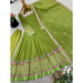 Picture of Georgette Yellow Green Readymade Salwar Kameez