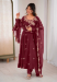 Picture of Enticing Georgette Maroon Readymade Salwar Kameez