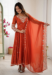 Picture of Stunning Georgette Chocolate Readymade Salwar Kameez