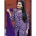 Picture of Georgette & Silk Midnight Blue Readymade Salwar Kameez