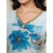 Picture of Silk Light Steel Blue Readymade Salwar Kameez