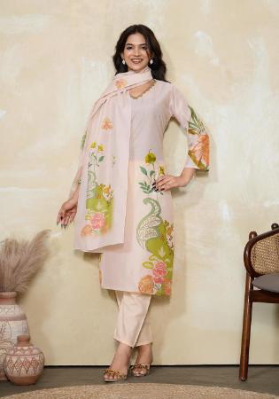 Picture of Fascinating Silk Azure Readymade Salwar Kameez