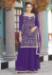 Picture of Fine Georgette Purple Straight Cut Salwar Kameez