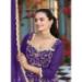 Picture of Fine Georgette Purple Straight Cut Salwar Kameez