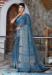 Picture of Excellent Cotton Navy Blue Saree