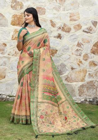Picture of Pleasing Cotton Dark Slate Grey Saree